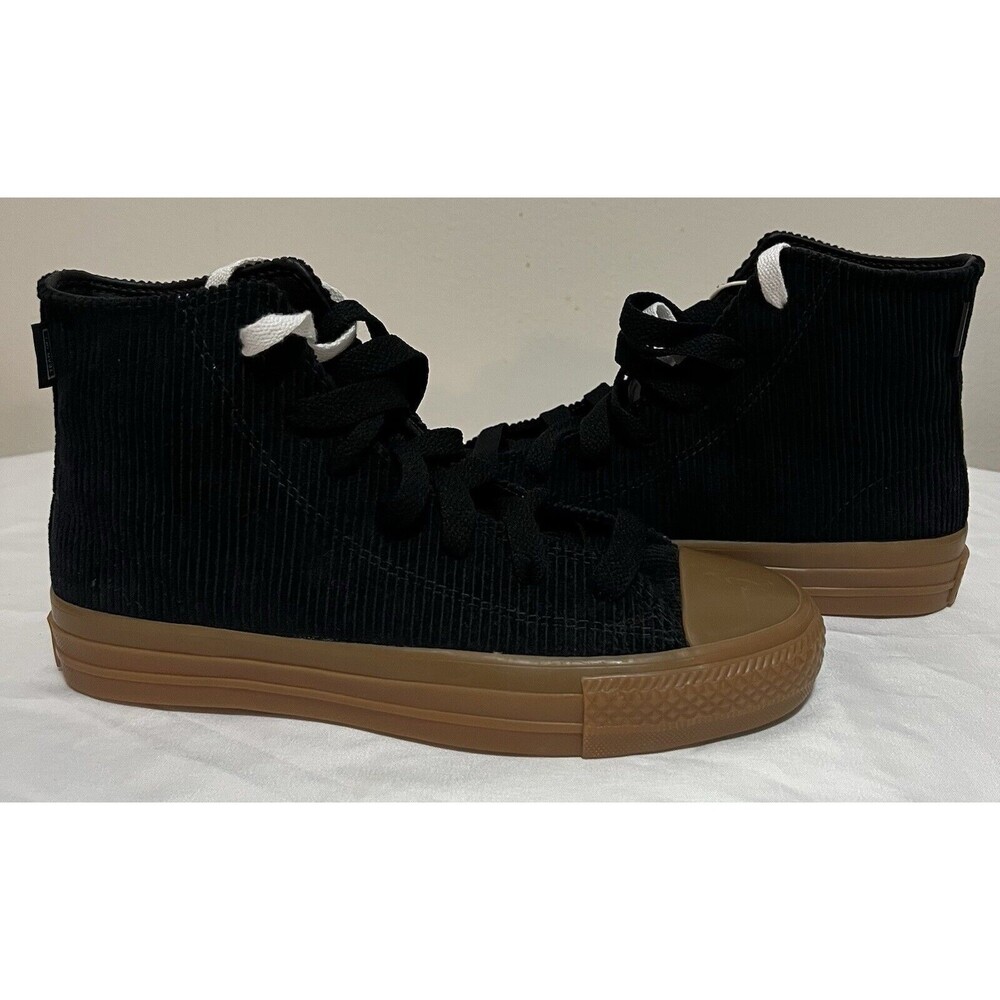 Converse Chuck Taylor All Star Pro Mens 5 Womens 7 Black Corduroy Gum High Top
